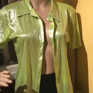 Lime green top